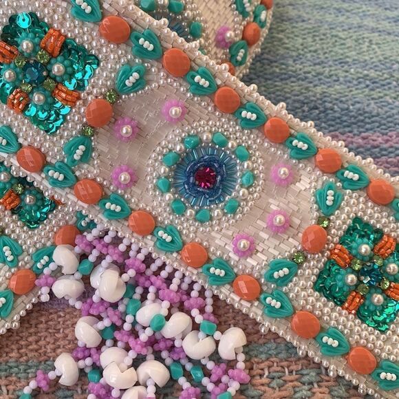 HALLOWEEN MERMAID Belt Beads Stones Crystals Tony Duquette Girls - Picture 5 of 6